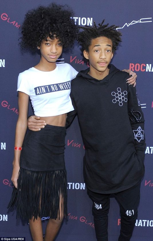 Willow and Jaden Smith