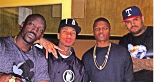 Wizkid chilling with Chris Brown, Tyga in LA