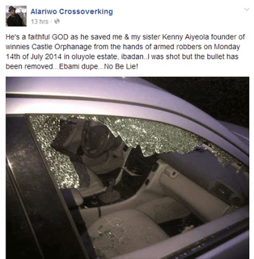 Alariwo shot by robbers in Ibadan