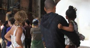 Beyonce and daughter Blue Ivy rock matching outfit
