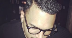 Chris Brown 30's vintage inspired hairstyle