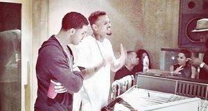 Chris Brown & Drake spotted in the studio together