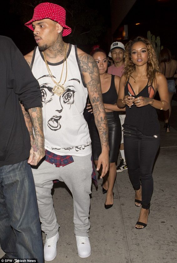 Chris Brown steps out with Karrueche
