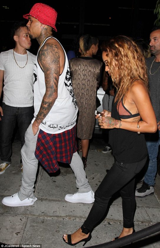 Chris Brown with Karrueche