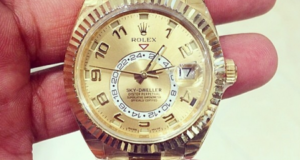 Davido flaunts his Skydweller Rolex watch worth $40,000