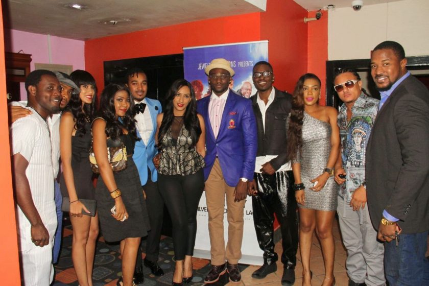Friends at Juliet Ibrahim's movie premiere in Lagos