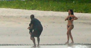 Kim K and Kanye West