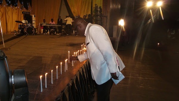 Sammie at candlelight night for Kefee in Benin