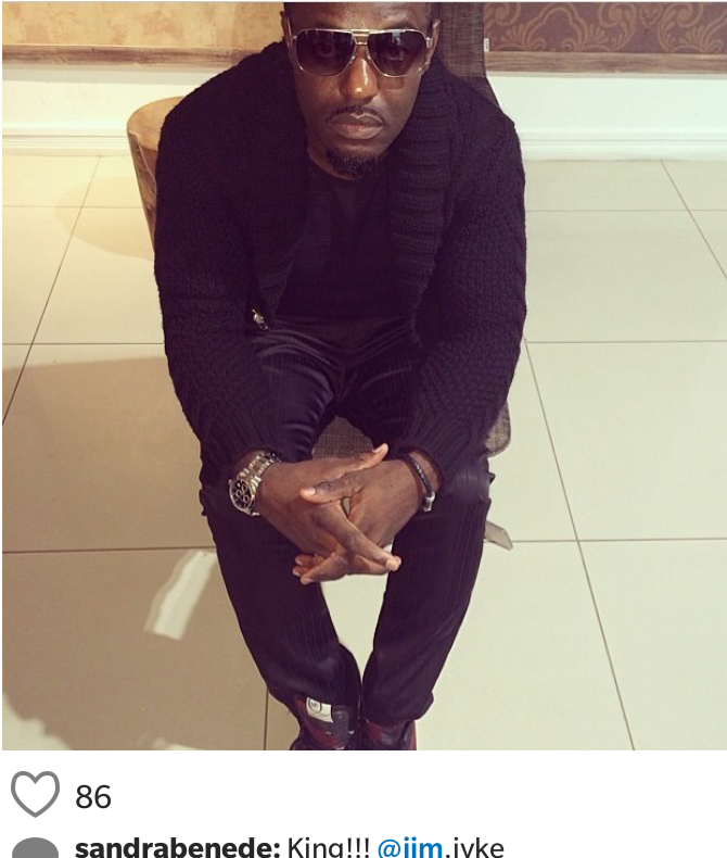 Sandra Benede post to Jim Iyke