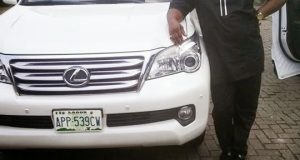 Solomon Akiyesi acquires brand new Lexus Jeep to mark birthday