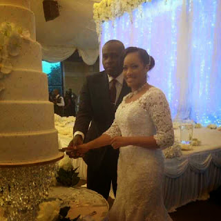 Tomi Ashimolowo and Dorothy Jeneba Kamara wedding cake