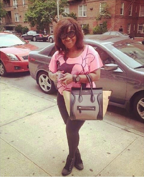 Uche Jumbo steps out looking fab in the US