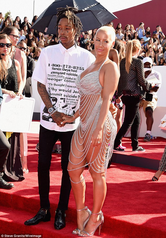 Amber Rose & Wiz Khalifa at 2014 MTV VMA