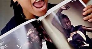 Chi-Chi Igho poses for V Magazine