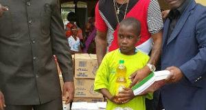 Davido visits orphanage in Ivory Coast