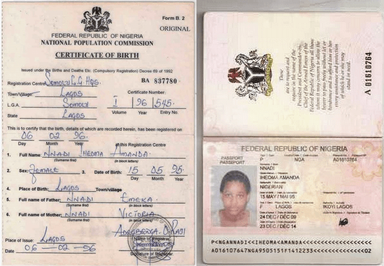 Iheoma Nnadi passport