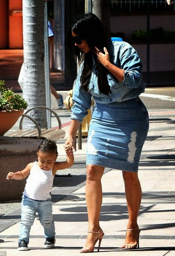 Kim Kardashian and North West