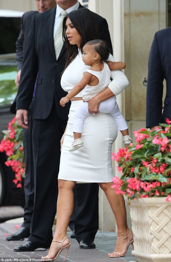 Kim Kardashian and baby North