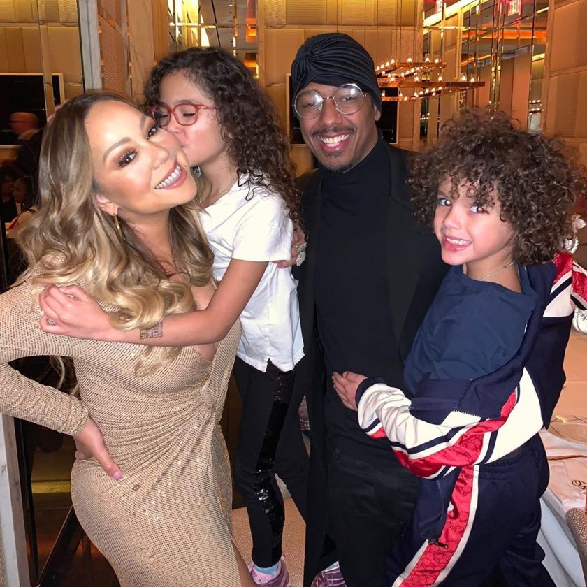 Mariah Carey and Nick Cannon with kids
