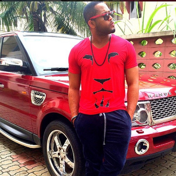 Mike Ezuruonye shows off his newly acquired Range Rover