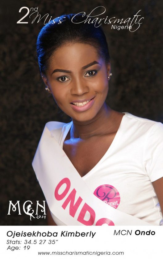 Ojeisekhoba Kimberly - Miss Charismatic Nigeria 2014