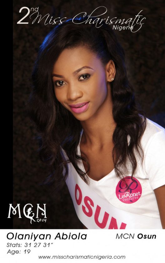 Olaniyan Abiola - Miss Charismatic Nigeria 2014
