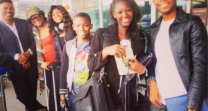 Omotola Jolade Ekehinde and kids vaction in South Africa