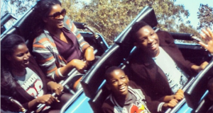 Omotola Jolade and family have fun in South Africa