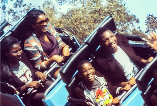 Omotola Jolade and family have fun in South Africa