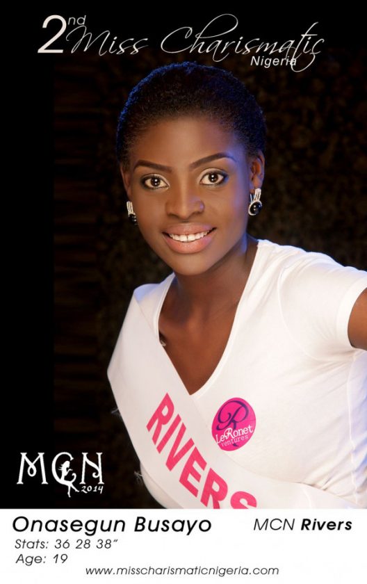 Onasegun Busayo - Miss Charismatic Nigeria 2014