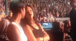 Rihanna at Drake's show