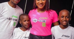 Sumbo Adeoye, hubby and Tuface's kids