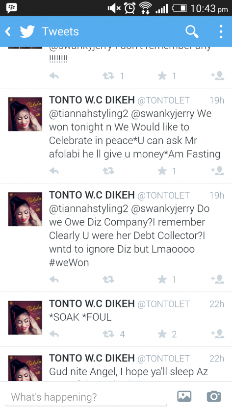 Tonto Dikeh post NaijaVibe