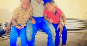 Basket Mouth and his kids