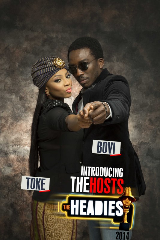 Bovi and Toke - The Headies 2014 NaijaVibe