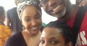 Genevieve with Lola Maja and Kelechi Amadi