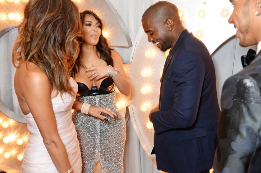 Kim Kardashian and Kanye West all loved up at GQ Awards 2014
