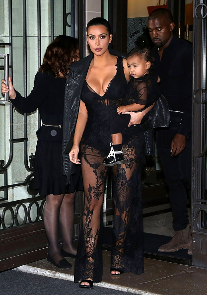 Kim North West in Givenchy