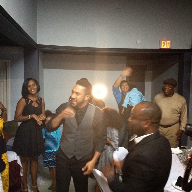 Majid Michel surprise birthday party