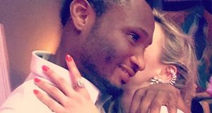 Mikel Obi with Olga Diyachenko