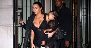 North, Kim and Kanye West