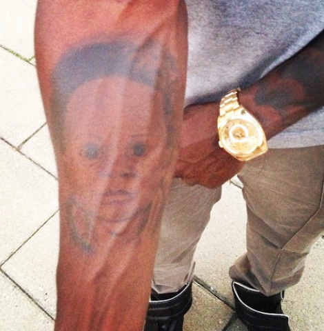 Obafemi Martins' new tattoo