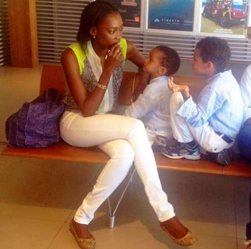 Oluchi and her cute sons