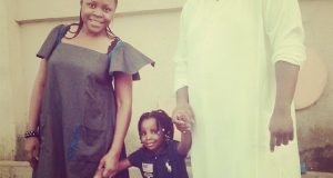 Omawunmi, husband and child