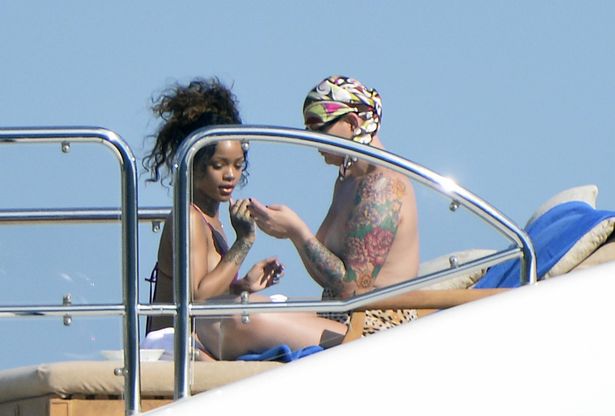 Rihanna and friend