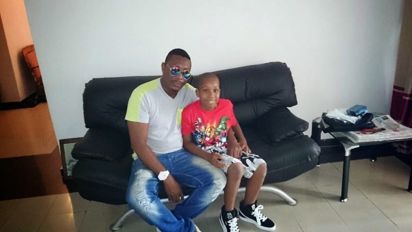Tchidi Chikere with son
