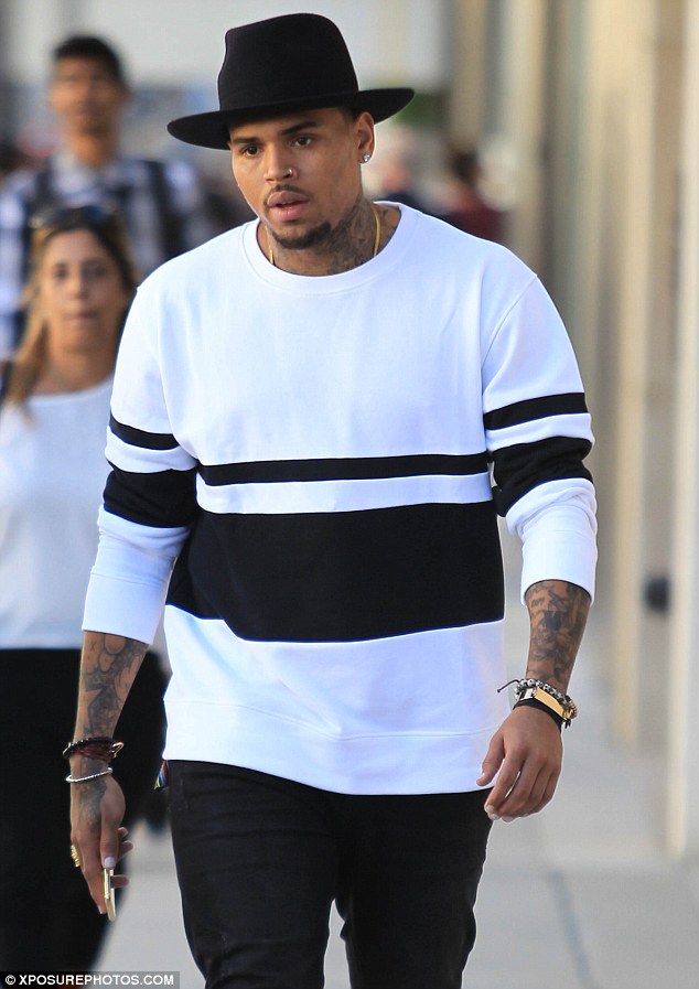 Chris Brown in Beverly Hills