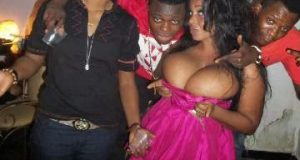 Cossy Ojiakor and her b00bs at her 30th birthday Party