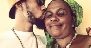 Phyno shares lovely photo of himself and mum