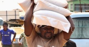 TB Joshua spotted carrying 3 bags of rice